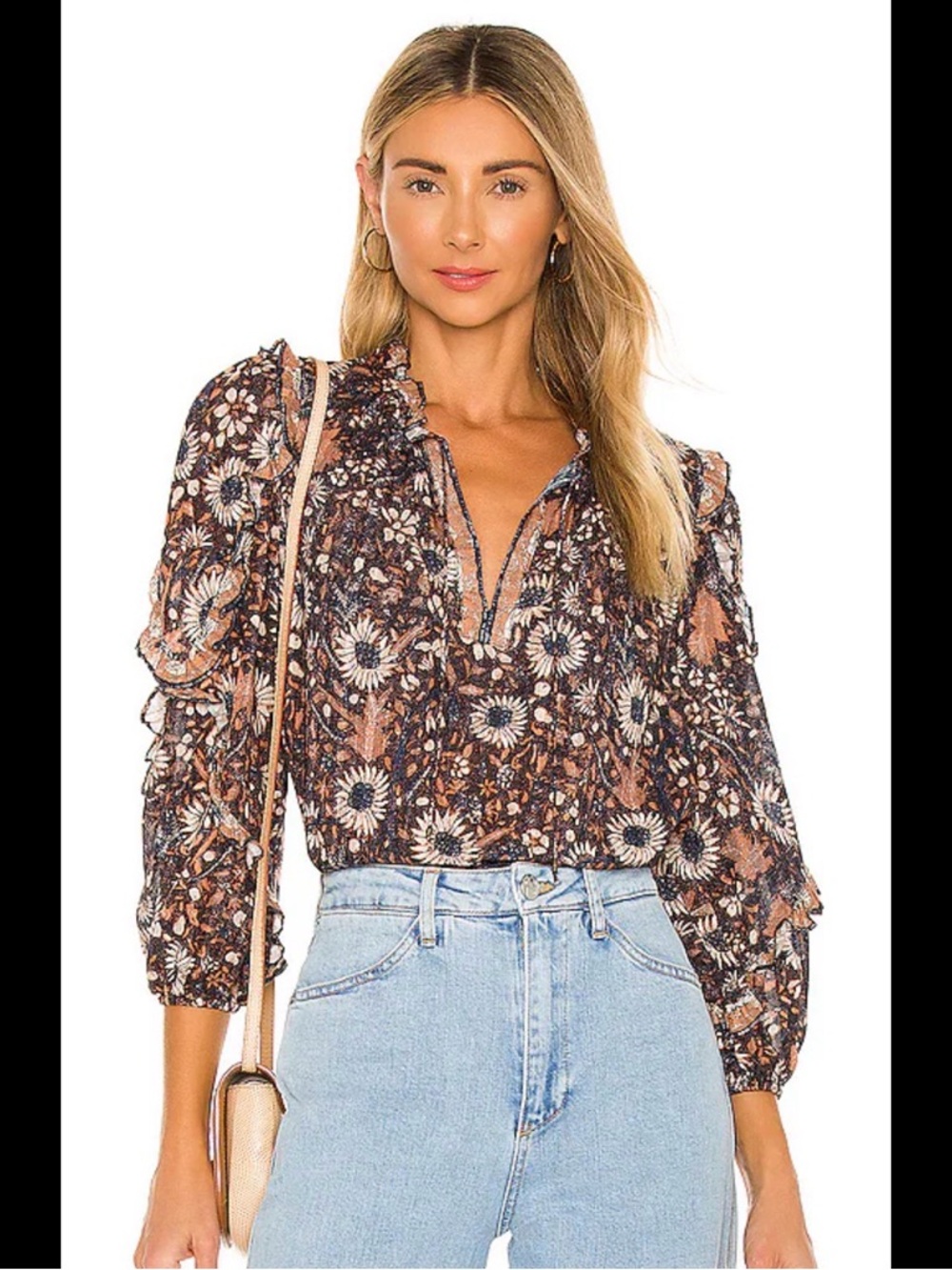 Ulla Johnson “Manet” blouse in obsidian